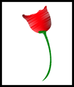 Cartoony red rose.svg