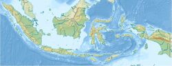 Location of Lake Segara Anak in Indonesia.
