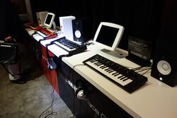 Yamaha Reface Series - Reface CP digital electric piano (SCM synthesis), Reface YC digital combo organ (Organ Flutes synthesis) - 2016 NAMM Show (2016-01-24 18.50.06 by Pete Brown).jpg