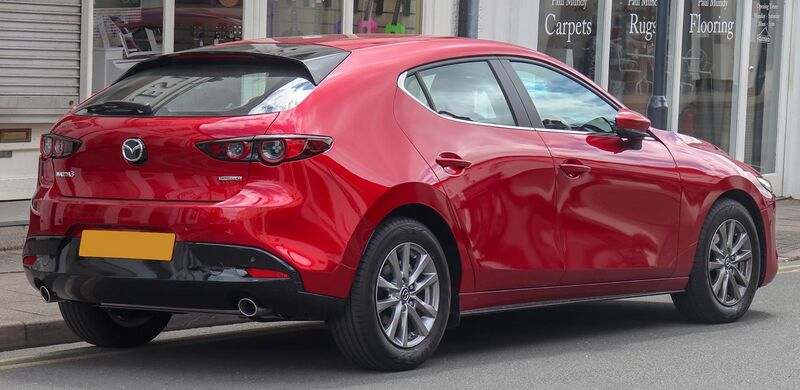 File:2019 Mazda3 SE-L 2.0 Rear.jpg