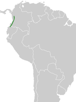 Bangsia rothschildi map.svg