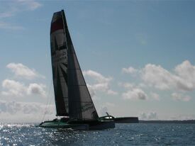 Groupama 3 under sails, South Britanny, front side view.jpg