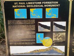 Puerto Princesa Subterranean River National Park geologic marker.jpg