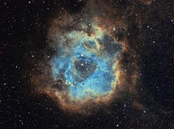 Rosette Nebula Narrowband SHO focal length 384mm Stephan Hamel.jpg