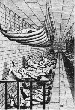 Sick men's ward in the Marshalsea prison.JPG