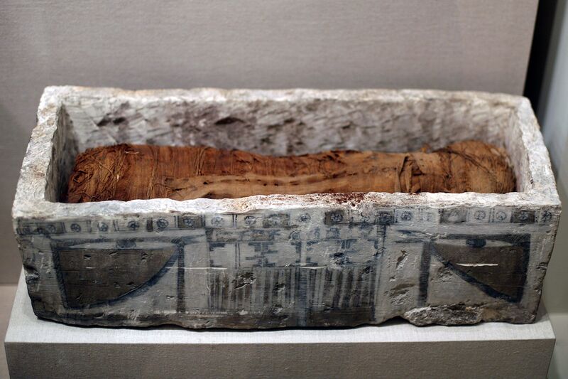 File:WLA brooklynmuseum Sarcophagus for Cat Mummy ca 305 BCE-1st century CE.jpg