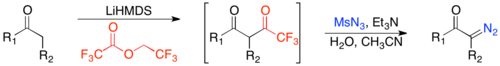 Danheiser diazo-transfer