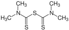 Tetramethylthiuram sulfide Structural Formula V1.svg