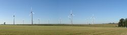 11 turbines E-126 7,5MW wind farm Estinnes Belgium.jpg