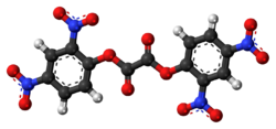 Ball-and-stick model of the DNPO molecule