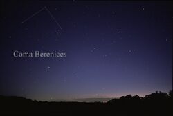 Photo of Coma Berenices' three visible stars, which form a triangle