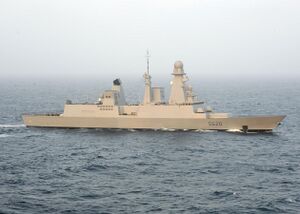 French destroyer Forbin (D620) underway in the Arabian Sea on 31 May 2009 (090531-N-9988F-406).jpg