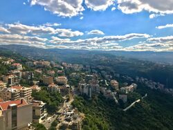 Birds-eye view of Mansourieh