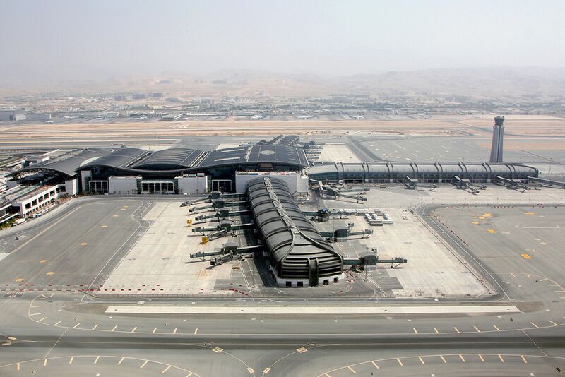File:New terminal under construction at Muscat Airport.jpg