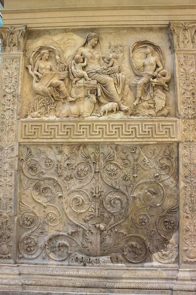 File:Panel of Tellus, Ara Pacis, Rome (II).jpg