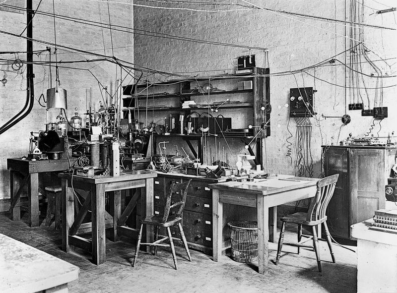File:Sir Ernest Rutherfords laboratory, early 20th century. (9660575343).jpg