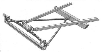 Front suspension with transverse leaf spring