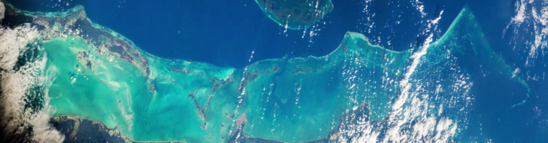 File:Belize Barrier Reef from space.png