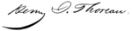 Henry David Thoreau Signature SVG.svg