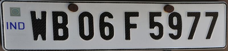 File:Indian Vehicle Registration Plate - Kolkata 2011-07-29 4088 (cropped).JPG