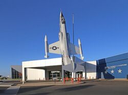 Stafford Museum Entrance F-104 Starfighter.jpg
