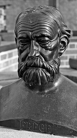 Bust showing Gottlob Frege