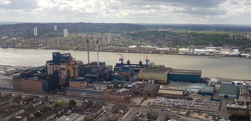 File:2018 LCY, aerial view of Tate & Lyle, Silvertown (cropped).jpg
