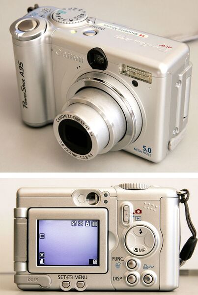 File:Canon PowerShot A95 - front and back.jpg