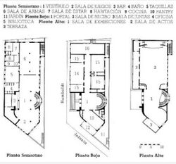 Colegio Nacional de Arquitectos de Cuba, Plans.jpg