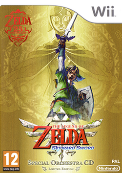 Packaging artwork of the Legend of Zelda 25th anniversary special edition, released worldwide