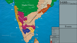 Mughal-Maratha Wars in 1680 CE.png