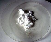 Potassium persulfate as a white powder