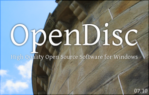 OpenDisc splash screen