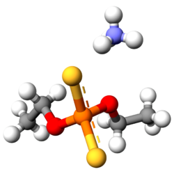 Ammonium diethyl dithiophosphate X-ray 3D balls.png