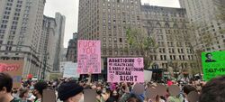 May 2022 abortion protest at Foley Square 07.jpg
