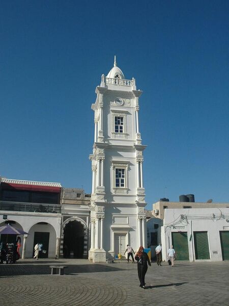 File:Ottoman Clock Tower Tripoli.jpg