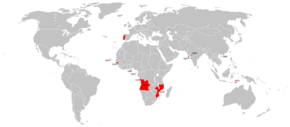 The Portuguese Empire during the 20th century.