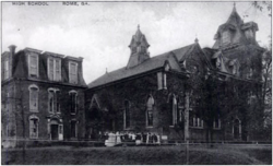 The first campus for Shorter Female College in Rome, Georgia; used for Rome High School starting in 1911