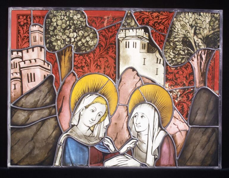 File:Stained Glass Panel with the Visitation MET MED700.jpg