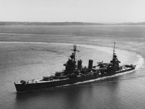 USS New Orleans (CA-32) underway in Puget Sound on 30 July 1943 (NH 94847).jpg