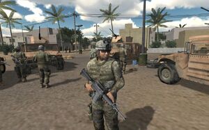 A screen capture of Virtual Iraq