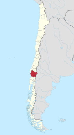 Map of Araucanía Region