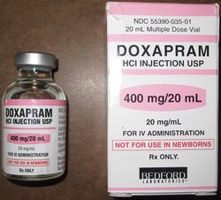 photograph of a vial of doxapram