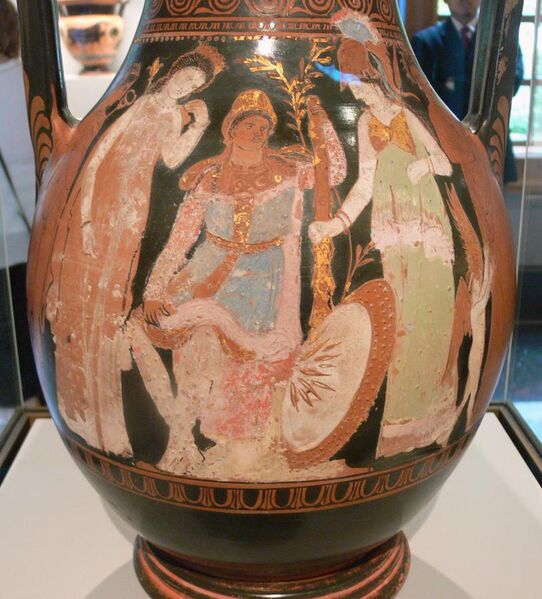 File:Getty Villa - Storage jar with the Judgment of Paris (detail) - inv. 83.AE.10.jpg