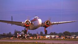 Lockheed Lodestar flying jumpers at Goderich.jpg