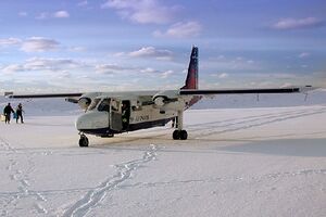 Loganair Islander at Fair Isle (cropped).jpg