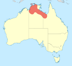 Nososticta fraterna distribution map.svg