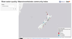 River water quality. Macroinvertebrate community index.png