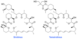 Sirolimus and temsirolimus.svg