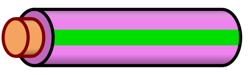 File:Wire violet green stripe.svg